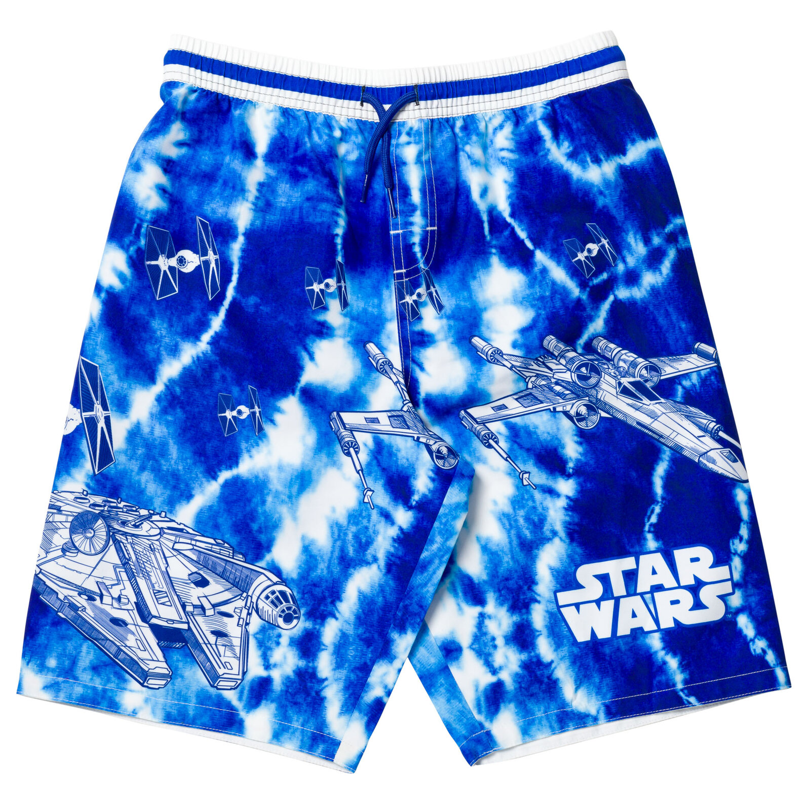 Star Wars Millennium Falcon TIE Fighter X-Wing Big Boys Swim Trunks Little Kid to Big